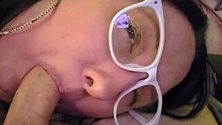 cock hungry wife sandra stuffs her mouth with dick in a candid moment