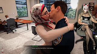 Prison Guard - Hijab Milf Without Panties!