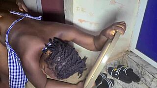 mature nanny shares stories about her day with a smile 😊