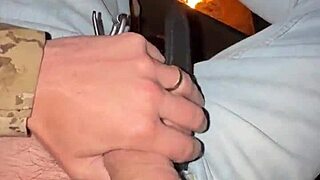 Outdoor Flashing and Teasing Wet Pussy by Campfire