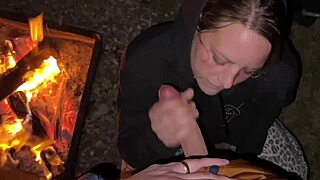 Impregnating Creampie in Public Campsite Fucking Out in the Open