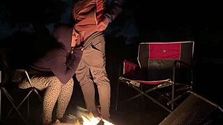 Impregnating Creampie in Public Campsite Fucking Out in the Open