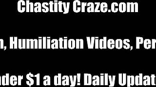 Caging your cock tight in femdom humiliation