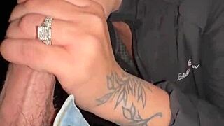 Outdoor Flashing and Teasing Wet Pussy by Campfire