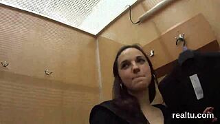 Luscious czech chick gets teased in the hypermarket and nailed in pov