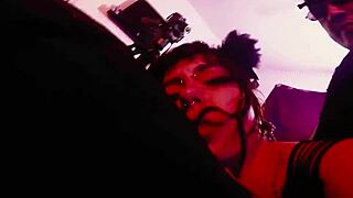 tenshii tushii got demolished after sucking that big cock in the garage