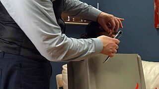 Gentle BDSM anal action in a gangbang