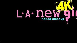 Gorgeous asian model displays her body in photoshoot