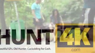 Hunt4k Sells His Girlfriend for Money in a Provocative Cuckold Scenario with Blowjob and Fingering