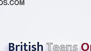 Hot British 18-year-old fucks hard in her first time