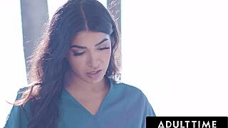 VANNA BARDOT RELAXES WITH OILED PUSSY MASSAGE FROM LESBIAN MASSEUSE JASMINE SHERNI