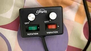 my moaning girlfriend tests the sextoy and cums hard