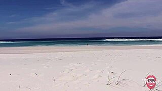 She gave me a blowjob on the beach