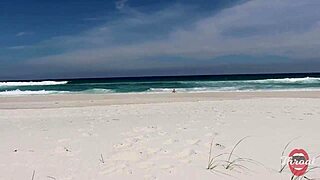 She gave me a blowjob on the beach