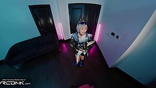 Hey, check out this vr asian silver wolf sucking and fucking in honkai star rail cosplay