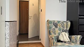 Drop That Towel And Flash The Delivery Guy Hard