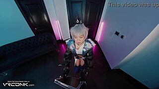 Hey, check out this vr asian silver wolf sucking and fucking in honkai star rail cosplay