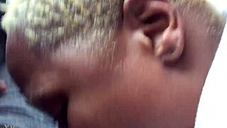 Blonde bomber eagerly sucks blondegod's massive dick.