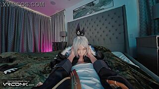 Hey, check out this vr asian silver wolf sucking and fucking in honkai star rail cosplay