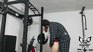 Little tracy keeps her trainer awake with intense passion and desire