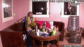 German ugly people participate in amateur casting interviews on the ranch