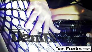 Sexy Dani Daniels masturbates her tight wet pussy until she cums hard