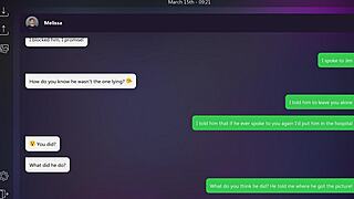 Melissa sends dirty texts in this playful ending