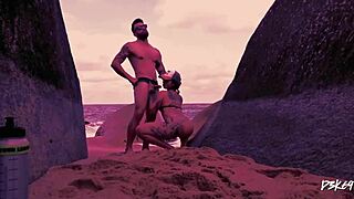 in a homemade setting, horny amateurs indulge in handjob massage leading to multiple cumshots