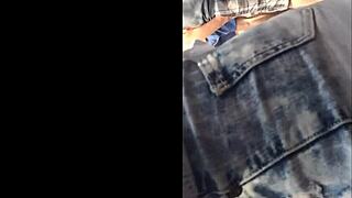 Hey, check out this blonde juicy ass in a candid hidden moment