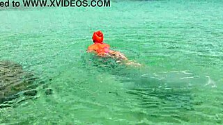 Look At That Pink Bikini In The Beautiful Bay!