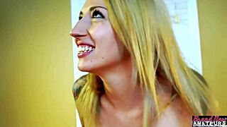 Slim Blonde Coed Olyssia Gets Tight Ass Fucked First Time!