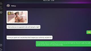 Melissa sends dirty texts in this playful ending