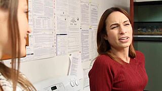 Jodie Taylor is led into the world of lesbian love by Lilith Lust