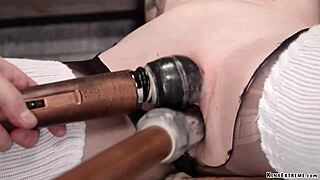Bound Blonde In Woolen Stockings Gets Fucked Roughly.