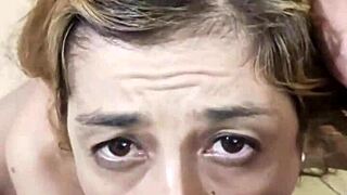 subtle anal play, blowjob, and facial cumshot