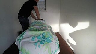 Kristi Love gives a relaxing foot massage session