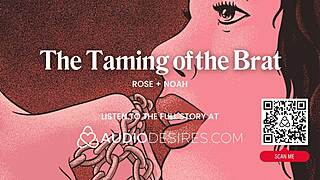 male dom boyfriend pounds brat's ass in asmr roleplay, anal bdsm fun for women