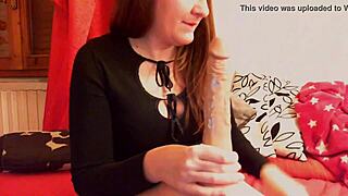 nicoletta puts FEET in face for tongue cleaning