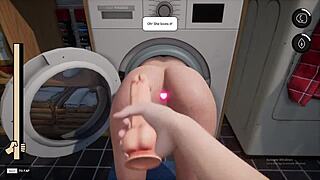 stepmom got stuck in washing machine game