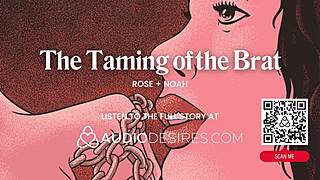 male dom boyfriend pounds brat's ass in asmr roleplay, anal bdsm fun for women