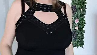 Stepmother Teases Stepson With Huge Breasts And Seduces Him!