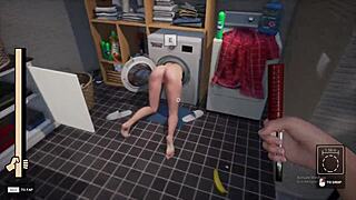 stepmom got stuck in washing machine game