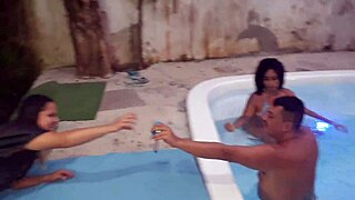 I felt so excited letting my boyfriend fuck samantha squirt at the party with thales and fada mel