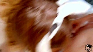 violet and aria in cow costumes for a fun threesome.