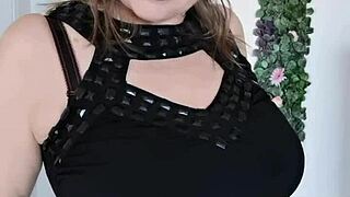 Stepmother Teases Stepson With Huge Breasts And Seduces Him!