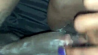 chubby ebony gets creampie