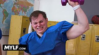 Winners get the pussy prize, football coach Lauren Phillips says, motivating her team with her perfect body.