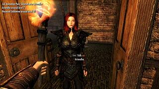 What happens when Nonkh plays Skyrim with Sarthis Idren?