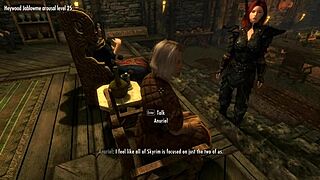What happens when Nonkh plays Skyrim with Sarthis Idren?