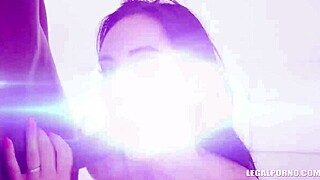 megan venturi gets intimate and has refreshing drink iv322